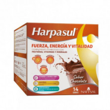 Harpasul  batidos Fuerza,Energía y Vitalidad sabor Chocolate 14 sobres  Natysal