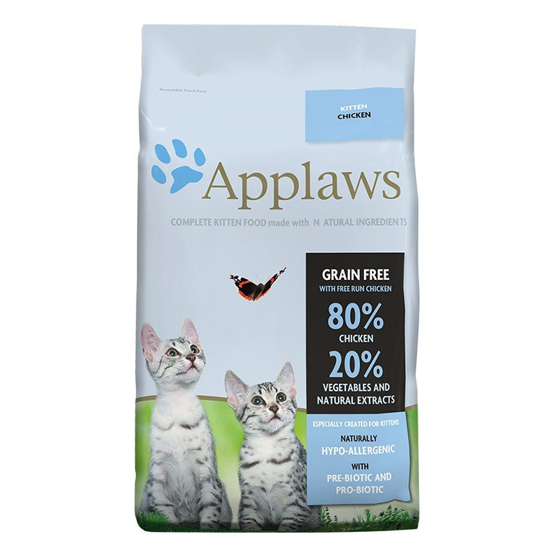 Comida Seca Para Gatos Jóvenes De Pollo 2 Kg Applaws