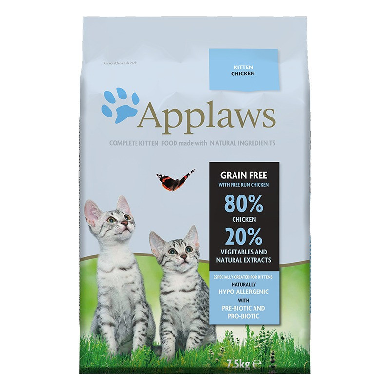 Comida Seca Para Gatos Jóvenes De Pollo 7,5 Kg Applaws