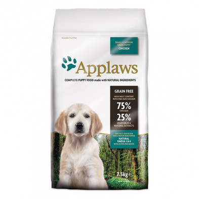 Comida Seca Para Cachorros Razas Pequeñas Y Medianas Pollo 7,5 Kg Applaws