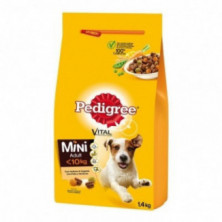 Pienso Para Perros Mini Adultos Buey Y Verduras 1,4 Kg 6 Unidades Pedigree