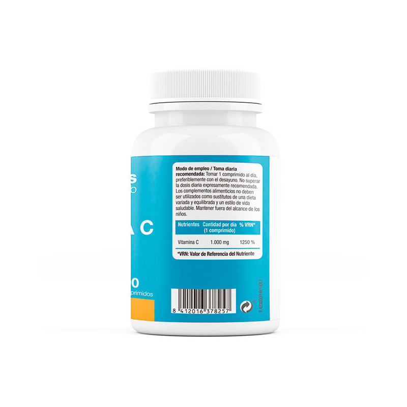 Vitamina C No Ácida 1.000 mg 100 comprimidos Pharmacius Lab