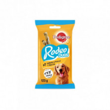 Palitos Trenzados Rodeo Duos Bacon Y Pollo 123 gr x 10 Unidades Pedigree