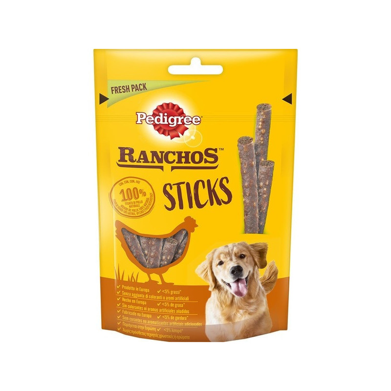 Barritas Ranchos Para Perros De Hígado 60 gr x 10 Unidades Pedigree