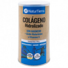 Colágeno hidrolizado con magnesio + ácido hialurónico 250 gr Naturtierra