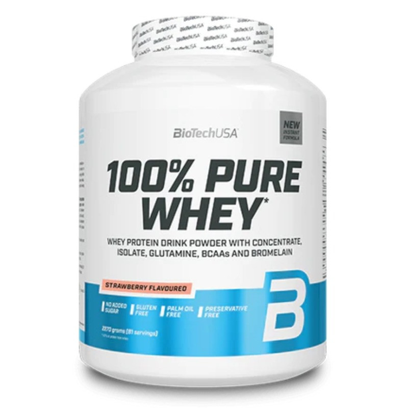 100% Pure Whey sabor Fresa 2.27 kg BioTechUSA