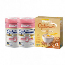 Duplo Blemil Plus 2 Optimum 2 x 800 gr + Blevit Plus 5 Cereales