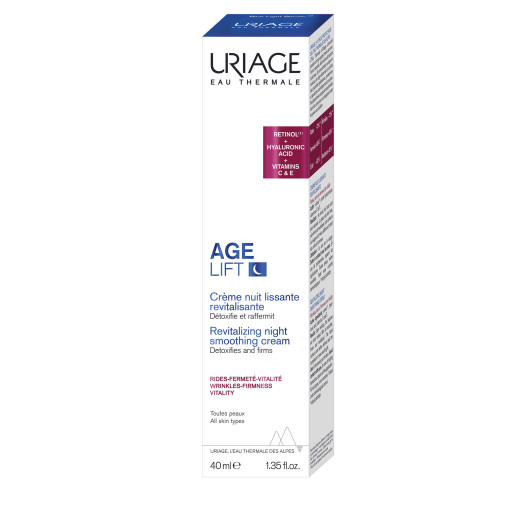 Crema De Noche Revitalizante Anti-arrugas Age Lift 40 Ml Uriage