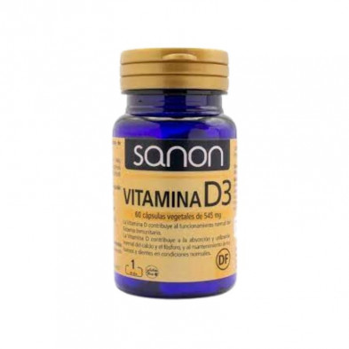 Vitamina D3 60 Cápsulas Vegetales de 545 mg Sanon