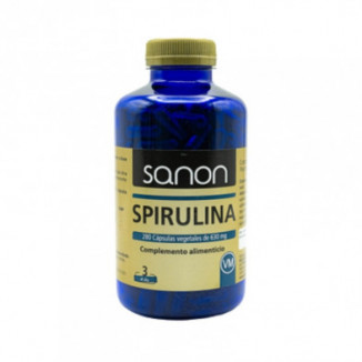 Spirulina 280 Cápsulas Vegetales de 630 mg Sanon