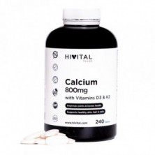 Calcio con Vitamina D3 y K2 240 comprimidos Hivital