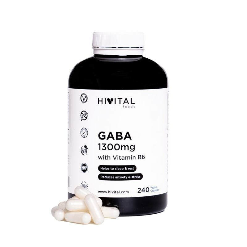 Gaba Vitamina B6 240 cápsulas Hivital