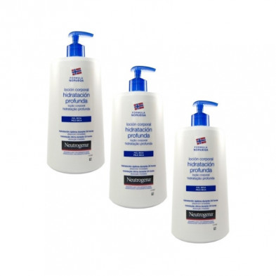 Loción Corporal Hidratación Profunda Piel Seca Triplo 3x750 ml Neutrogena