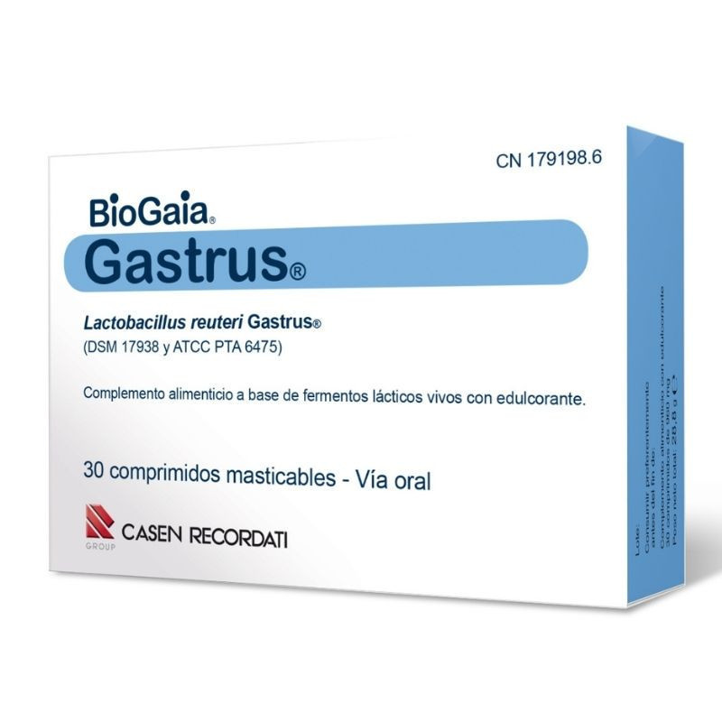 Gastrus 30 Comprimidos Masticables Casen Recordati