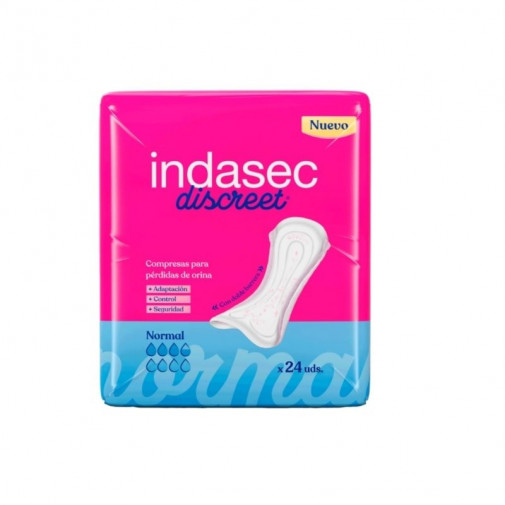 Indasec Compresas Incontinencia Normal 24u