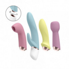 Set Marvelous Four 3 Vibradores + 1 Estimulador Satisfyer