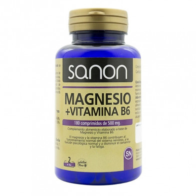 Magnesio + Vitamina B6 180comp Sanon