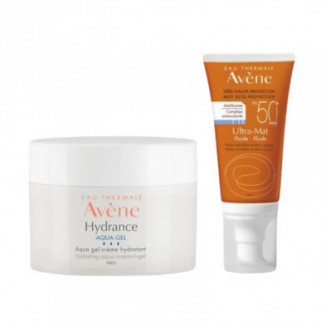 Pack Hydrance Aqua-Gel 50ml + Ultra Mat SPF 50+ 50ml Avène