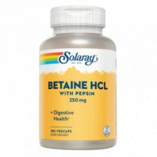 Betaine HCI con Pepsin 180cáps. Veg. Solaray