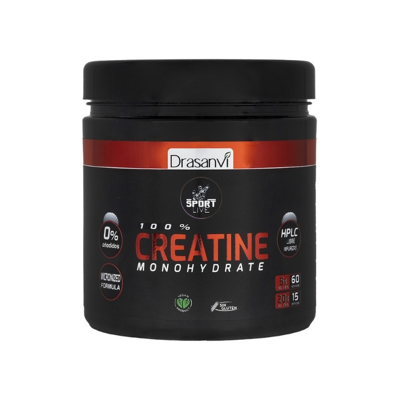 100% Creatine Monohydrate 300g Drasanvi