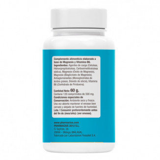 Magnesio + Vitamina B6 120 comprimidos Pharmacius Lab