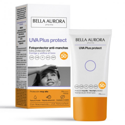 Fotoprotector Anti Manchas Uva Plus Protect 50ml Bella Aurora