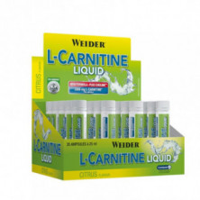 L-Carnitina Liquida Sabor Limón Ampollas 20x25 ml Weider