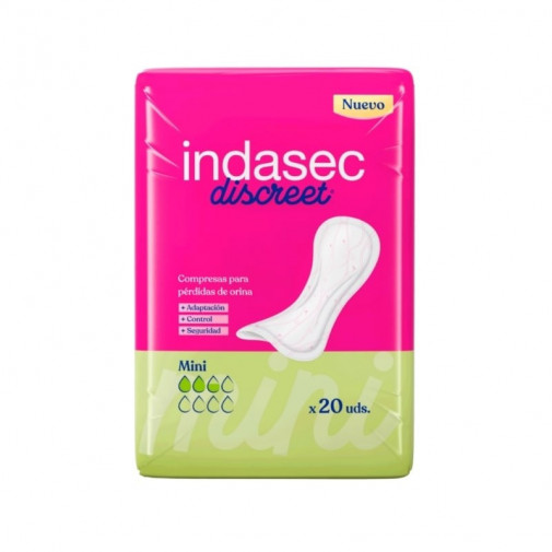 Indasec Compresas Incontinencia Mini 20u