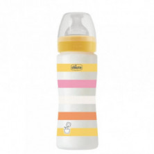 Well-Being Biberón Silicona 4M+ Color Amarillo 330 ml Chicco