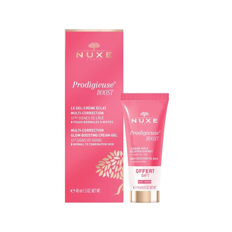 Pack Prodigieuse® Boost Gel-Crema + Bálsamo Renovador Noche 40+15ml Nuxe