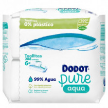 Dodot Toallitas Aqua Plastic Free 6x48 288 uds