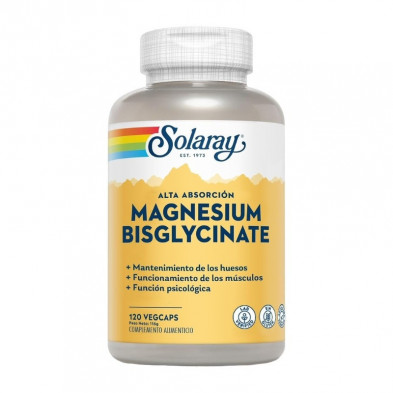 Bisglicinato de Magnesio 120 Comprimidos Solaray