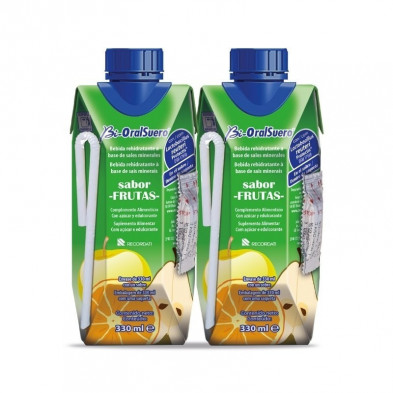 Casen Recordati Bi-Oralsuero Frutas 330 ml Pack de 2