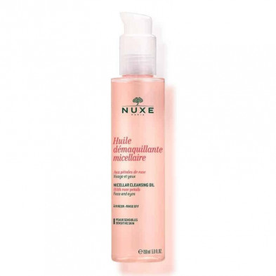 Nuxe Very Rose Aceite Desmaquillante Micelar con Pétalos de Rosa 150 ml