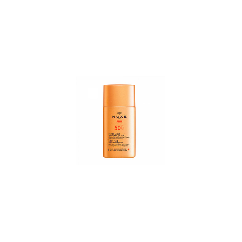 Nuxe Sun Fluido Ligero Alta Protección SPF50 Pieles Normales y Mixtas 50 ml