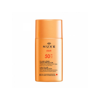 Nuxe Sun Fluido Ligero Alta Protección SPF50 Pieles Normales y Mixtas 50 ml