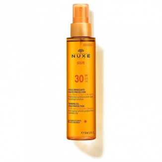 Nuxe Sun Aceite Bronceador Rostro y Cuerpo SPF30 150 ml