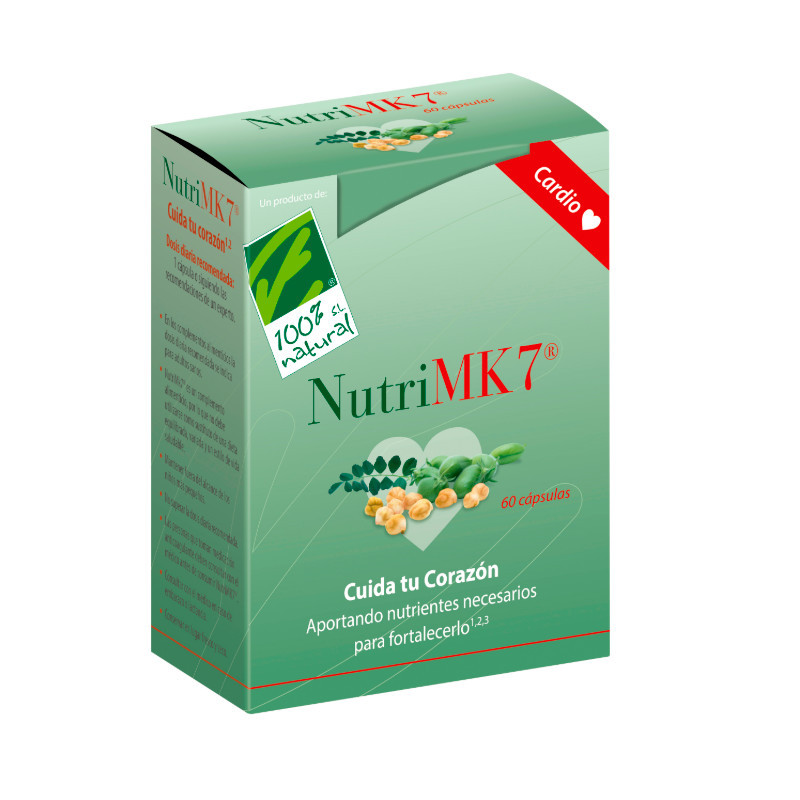 Nutrimk7 60 Perlas 500 mg CARDIO  Cien Por Cien Natural