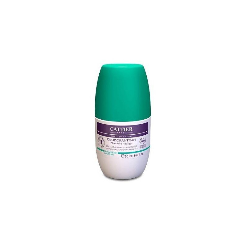 Desodorante Roll-On 24 Horas 50 ml Cattier