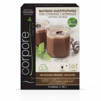 Batidos Sustitutivos Con Cla Sabor Chocolate 5 Sobres Corpore Diet