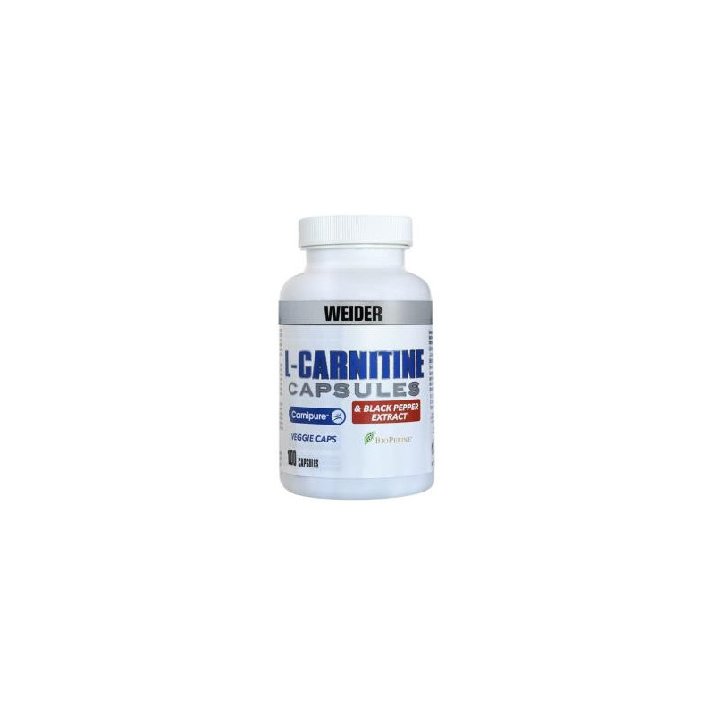 Weider L-carnitina + Bioperine 100 Cápsulas Weider