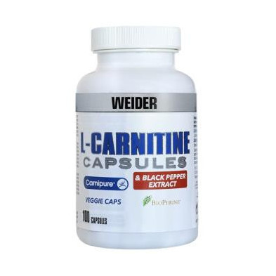 Weider L-carnitina + Bioperine 100 Cápsulas Weider