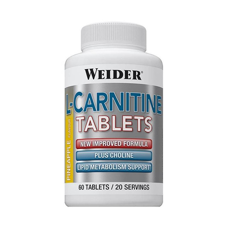 Weider L-carnitina Sabor Piña 60 Comprimidos Masticables Weider