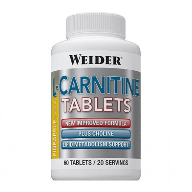 Weider L-carnitina Sabor Piña 60 Comprimidos Masticables Weider