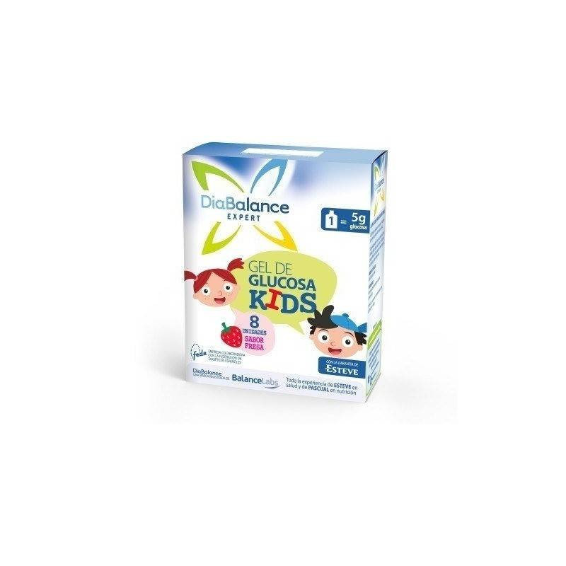 Diabalance Gel Glucosa Kids Fresa 8 Unidades Diabalance