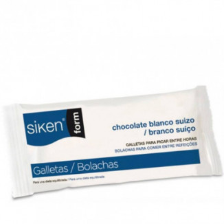 Sikenform Galletas Chocolate Blanco (Caja 32 Unidades)