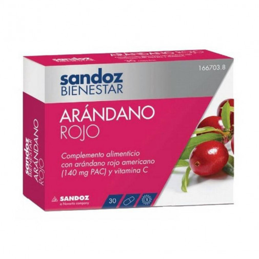 Sandoz Arandano Rojo 30 Cápsulas
