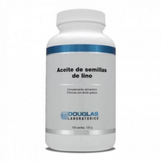 Aceite De Semillas De Lino 1000 mg 100 Perlas Douglas Laboratories