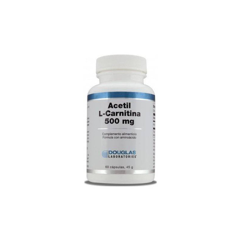 Acetil-L-Carnitina 500 mg 60 Cápsulas Douglas Laboratories