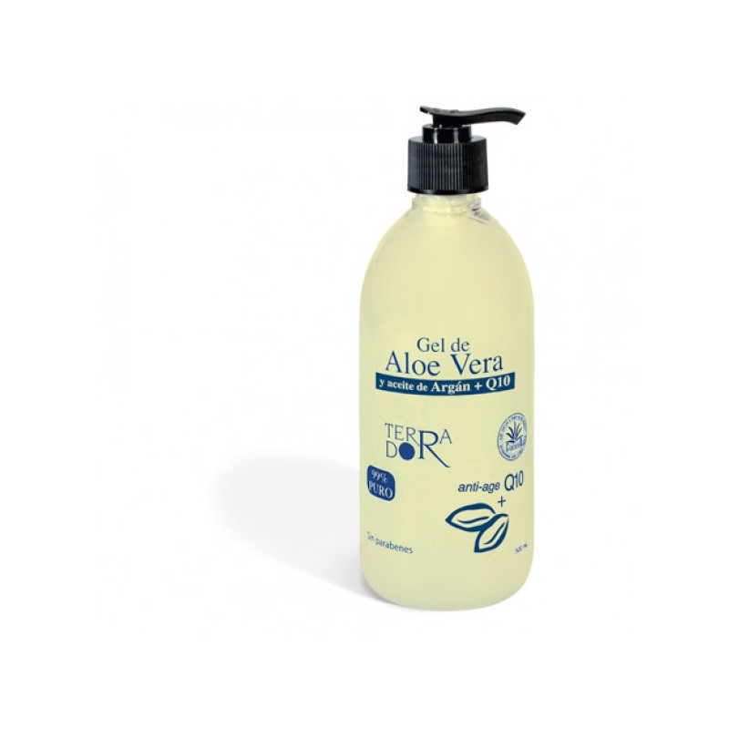 Gel Aloe Vera Con Argan y Q10 Derbos 500 ml